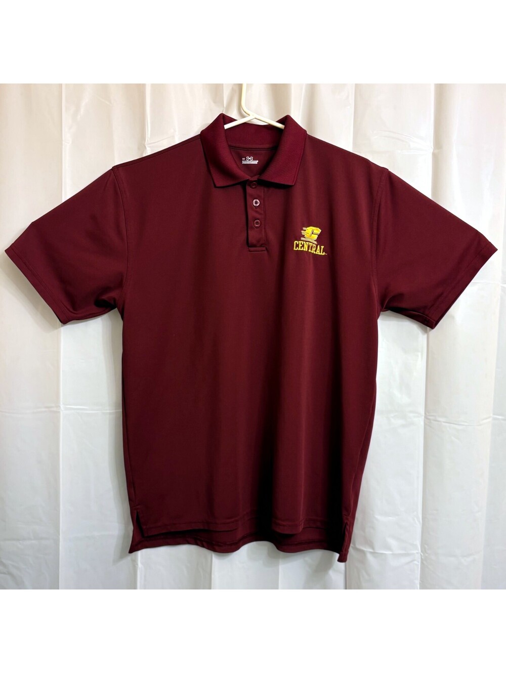 Under Armour Men's Central Michigan Chippewas Polo Shirt Medium M Burgundy